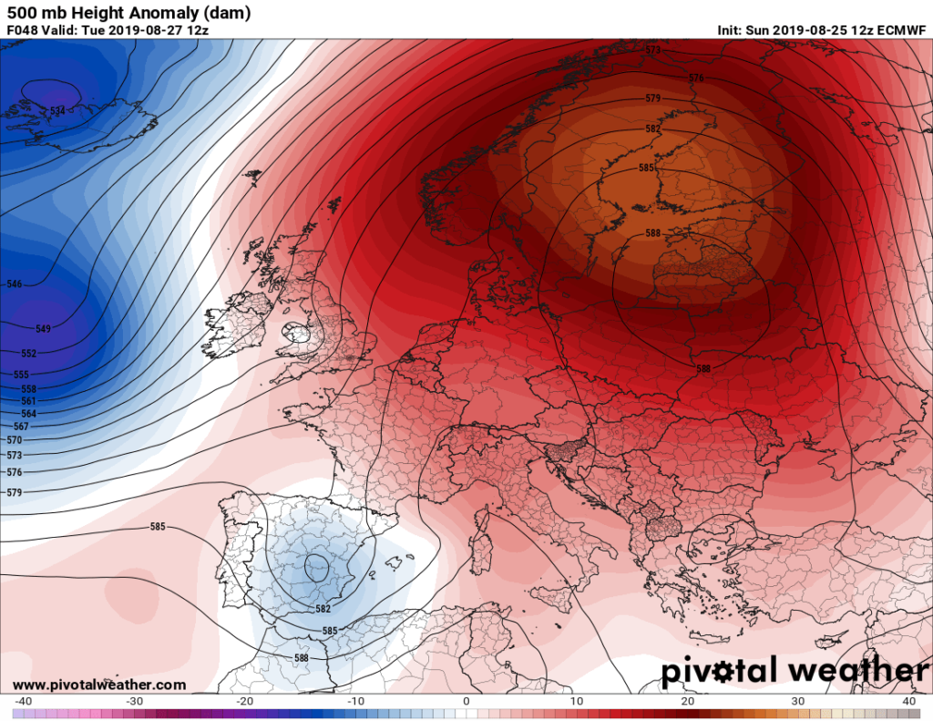 Extreme Temperature Diary-August 25th, 2019/Third 2019 European Heat ...