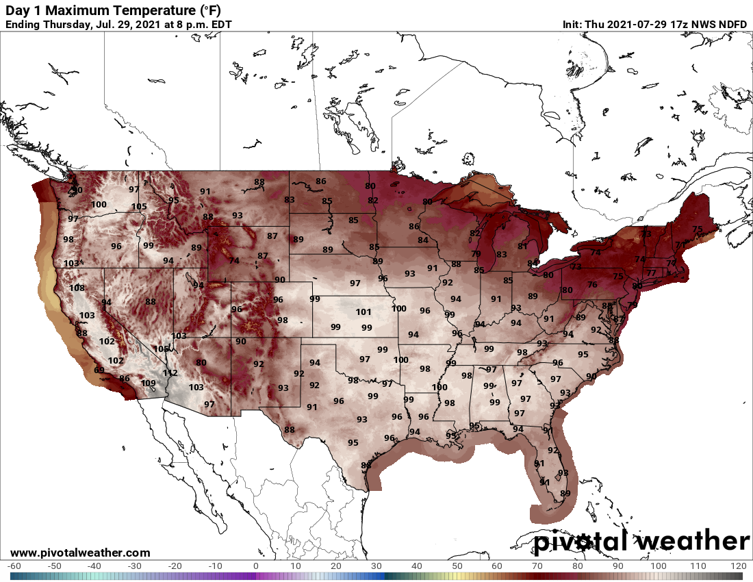 Extreme Temperature Diary- Thursday July 29th, 2021/ Main Topic ...